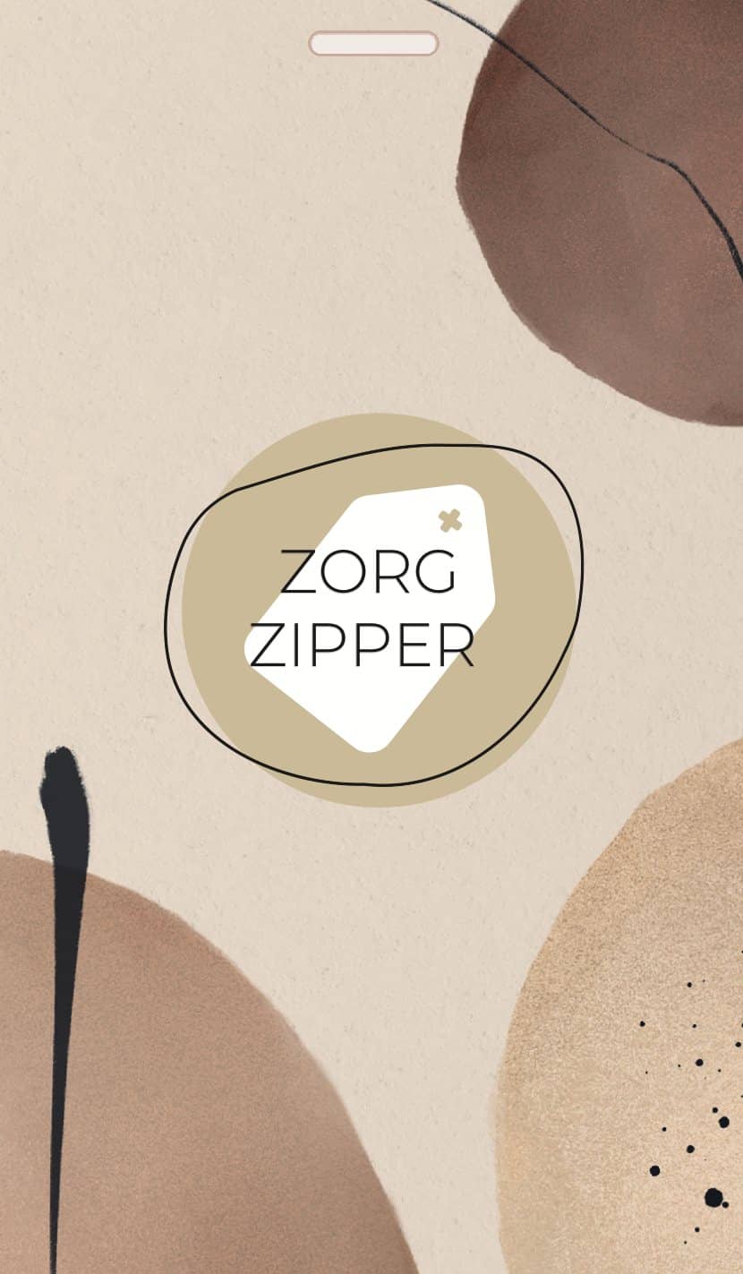 ZorgZipper logokaart, voorkant