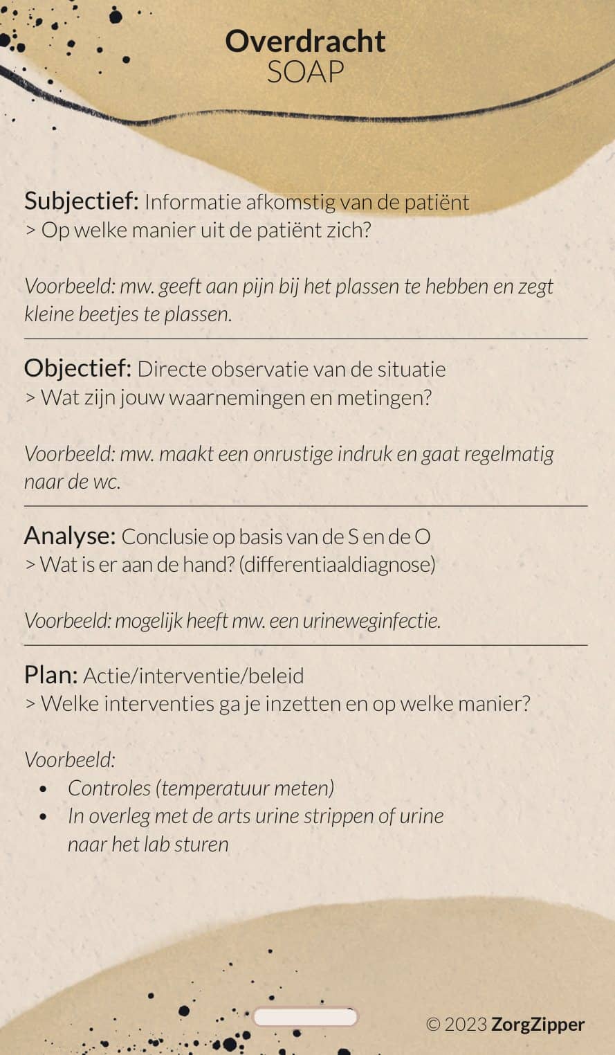 Overdracht: SOAP & 11 patronen van Gordon, voorkant
